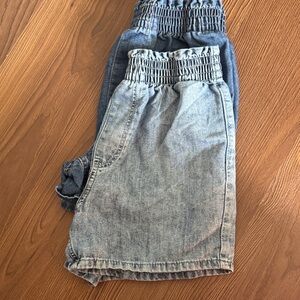 H&M Kids 2 Denim Shorts- Light/ Dark blue